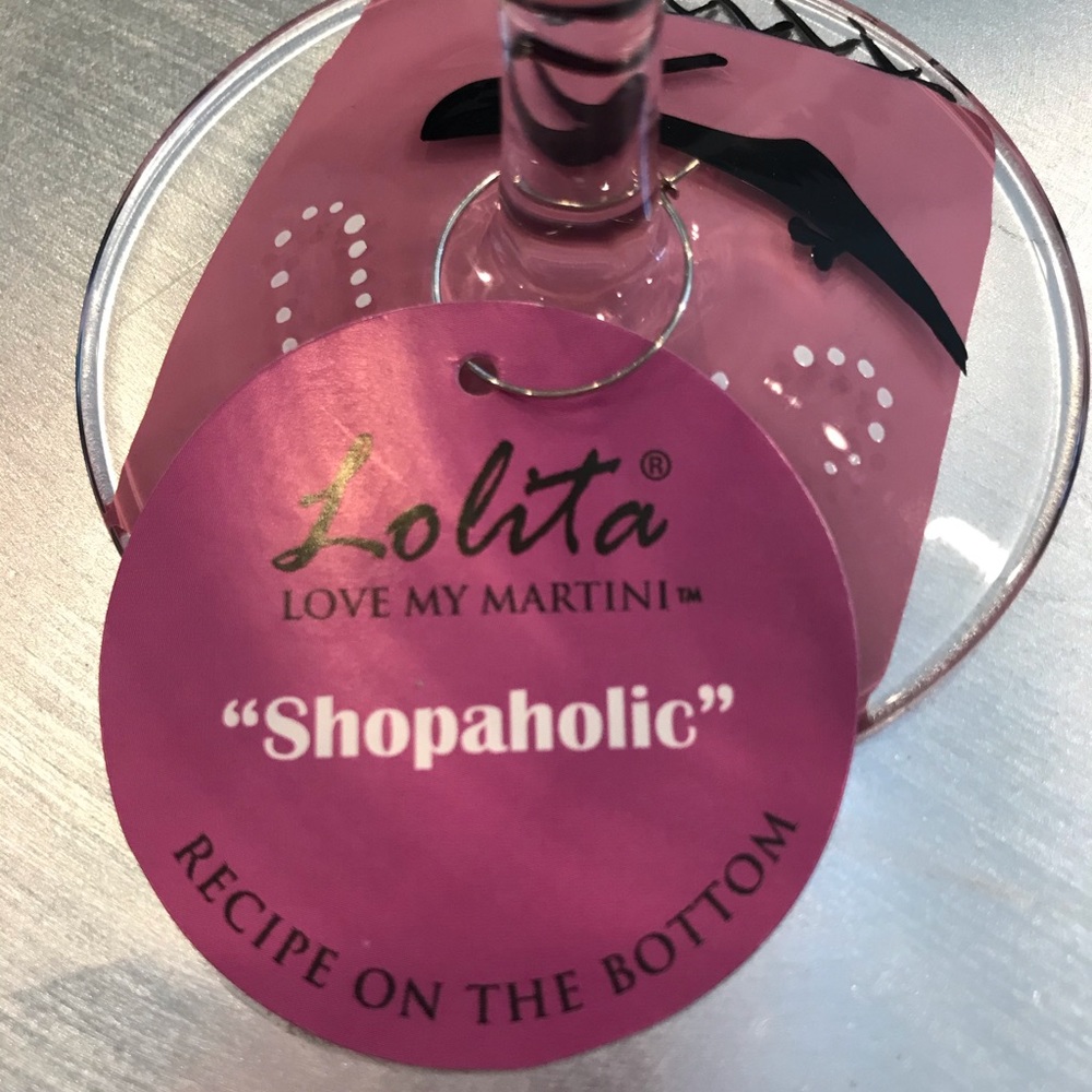 Lolita “Shopaholic” Martini Glass